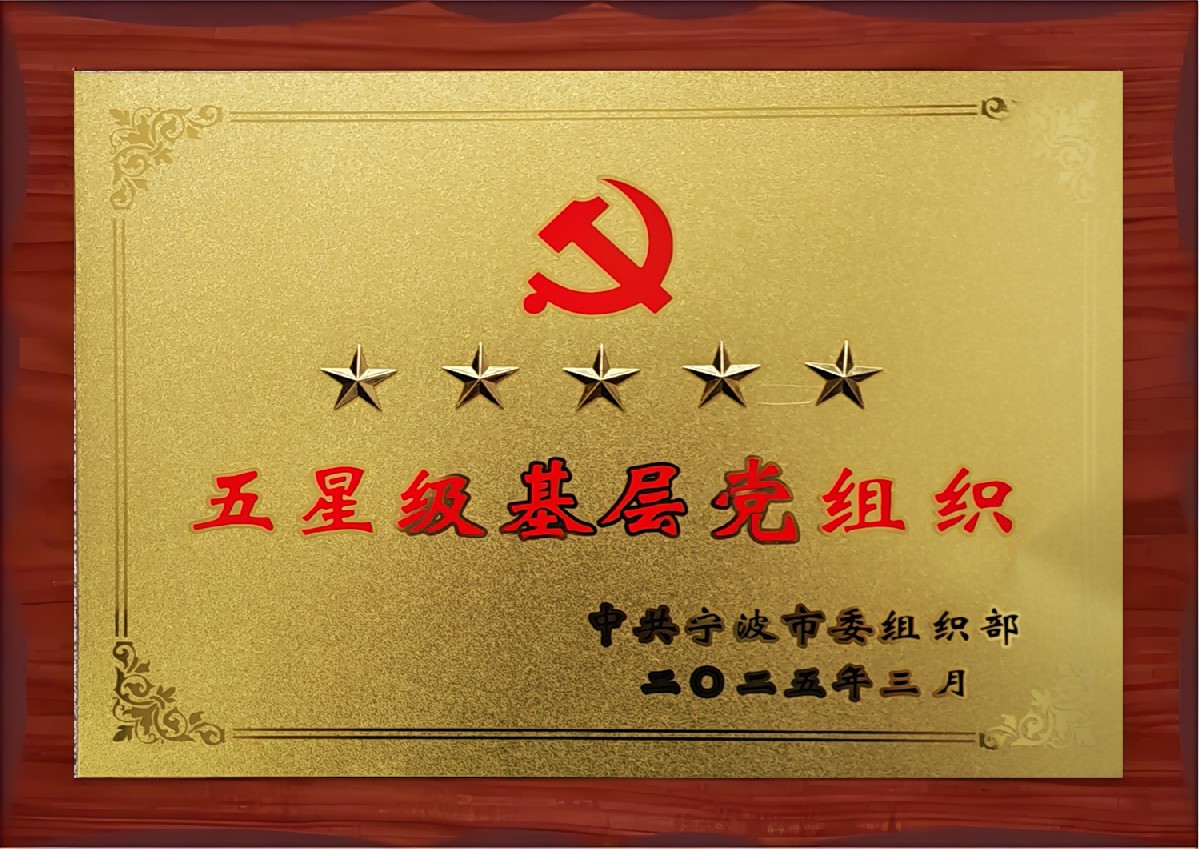 “五星級(jí)基層黨組織”稱(chēng)號(hào)